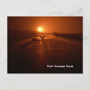 Port Aransas (Midnight at the Pier) Briefkaart