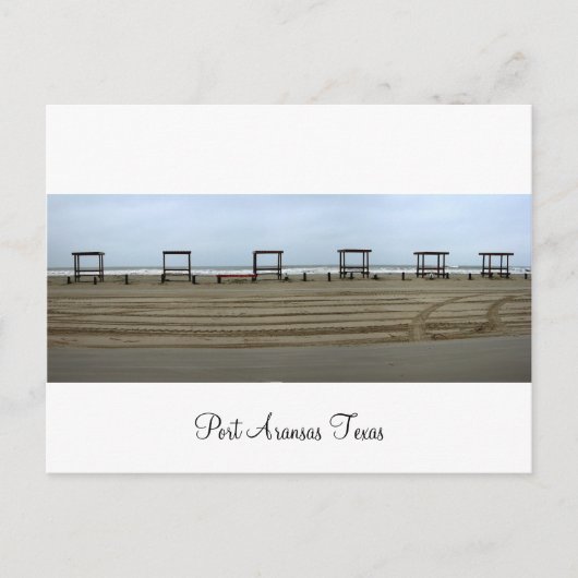 Port Aransas (Panoramisch) #13 Briefkaart (Voorkant)