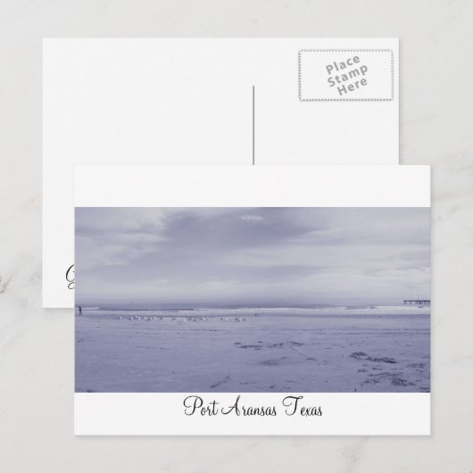 Port Aransas (Panoramisch) #2 Briefkaart (Voorkant / Achterkant)