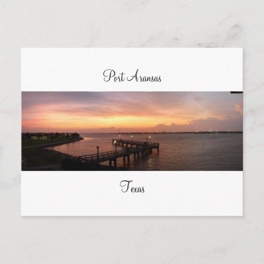 Port Aransas (Panoramisch) #6 Briefkaart (Voorkant)