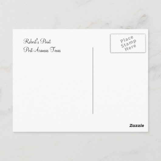 Port Aransas (Panoramisch) #8 Briefkaart (Achterkant)