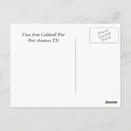 Port Aransas (Panoramisch) #9 Briefkaart (Achterkant)