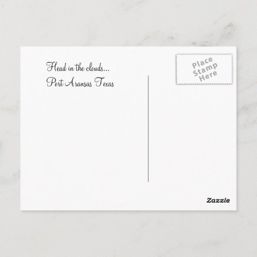 Port Aransas (panoramisch) Clouds #2 Briefkaart (Achterkant)