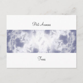 Port Aransas (panoramisch) Clouds #2 Briefkaart