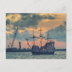 Port Aransas Pirate Ship Briefkaart