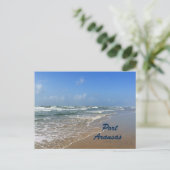 Port Aransas-strand in Texas Briefkaart (Staand voorkant)