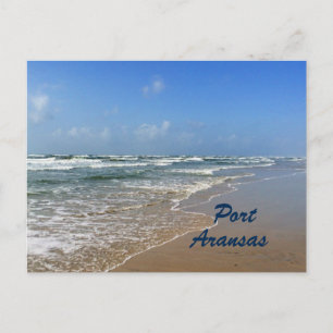 Port Aransas-strand in Texas Briefkaart