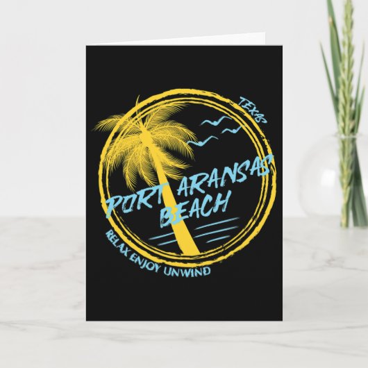 Port Aransas Strand Spring Break  Kaart (Voorkant)