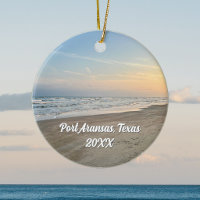 Port Aransas Strand Zonsondergang Texas Fotografie