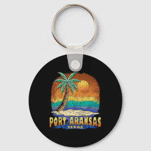 Port Aransas Texaanse Vintage in nood souvenir Sleutelhanger