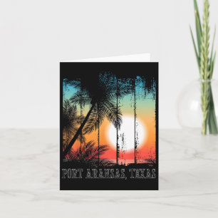 Port Aransas Texas Beach Palms Vakantie Surf Sundo Kaart