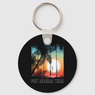 Port Aransas Texas Beach Palms Vakantie Surf Sundo Sleutelhanger