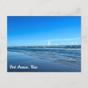 Port Aransas Texas Coast Ocean Waves Briefkaart