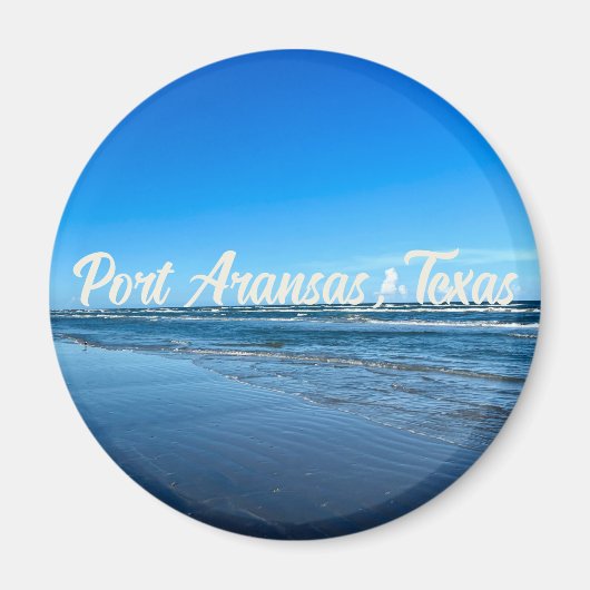 Port Aransas Texas Coast Ocean Waves Magneet (Voorkant)
