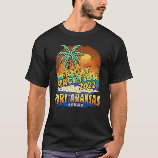 Port Aransas Texas Familie Vakantie 2022 Strand So T-shirt (Voorkant)