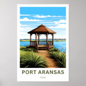 Port Aransas Texas Reisprint Poster (Voorkant)