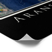 Port Aransas Texas Satellite Poster Map (Hoek)