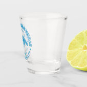 Port Aransas (zeeen schildpad) Shot Glas (Rechts)
