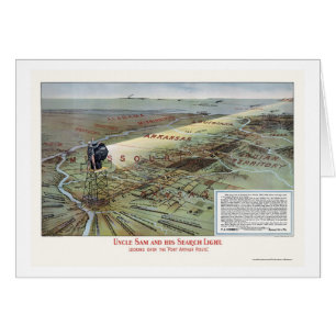 Port Arthur Railroad Route Adverteren Poster