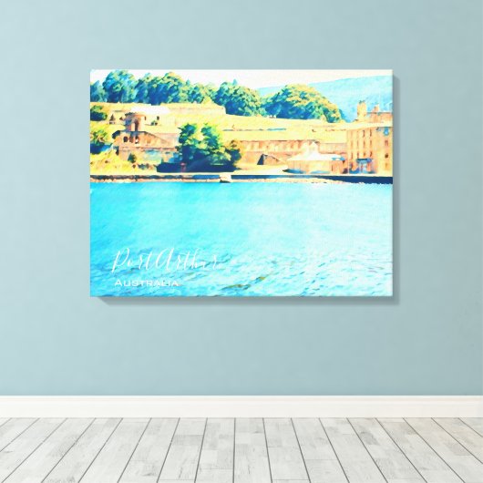Port Arthur Tasmania Australië Canvas Afdruk (Insitu (Houten vloer))