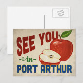 Port Arthur Texas Apple - Vintage Travel Briefkaart (Voorkant / Achterkant)