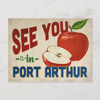 Port Arthur Texas Apple - Vintage Travel Briefkaart