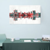 Port-Au-Prince Haiti Skyline Spandoek (Beurs)