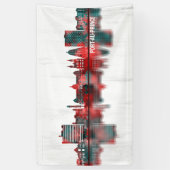 Port-Au-Prince Haiti Skyline Spandoek (Verticaal)
