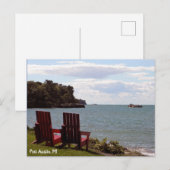 Port Austin Michigan Lake Huron Saginaw Bay Beach Briefkaart (Voorkant / Achterkant)
