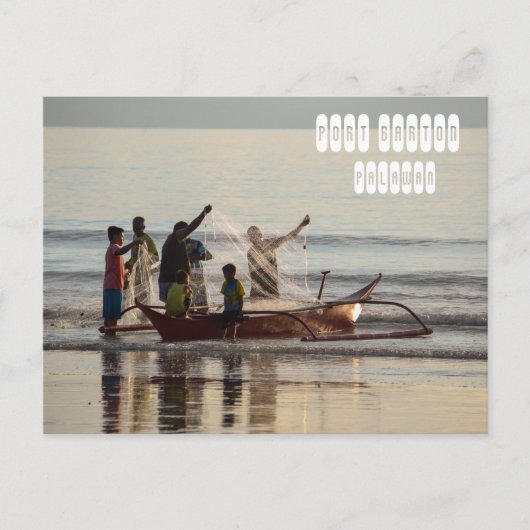 Port Barton in Palawan Briefkaart (Voorkant)