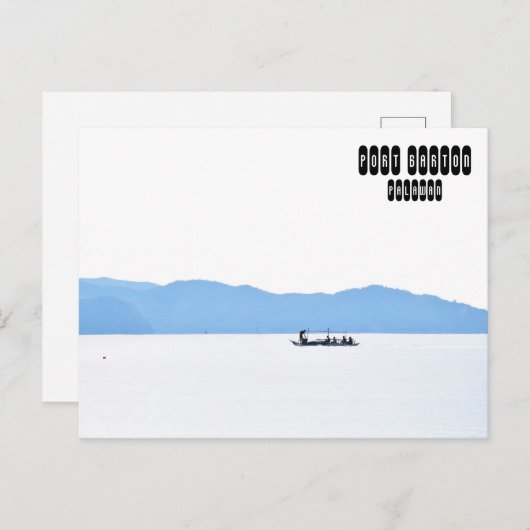 Port Barton of Philippines Briefkaart (Voorkant / Achterkant)