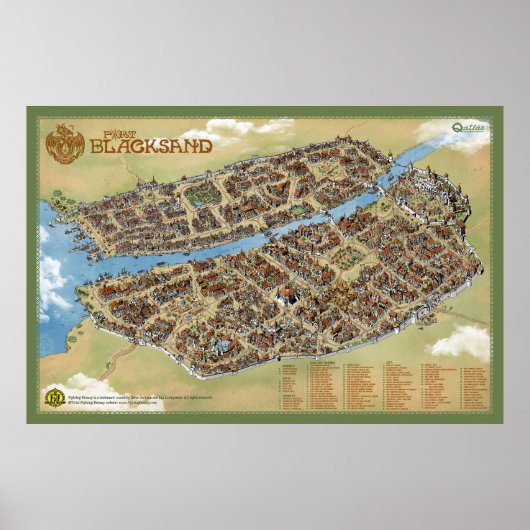 Port Blacksand: Stad van dieven - Print Poster (Voorkant)