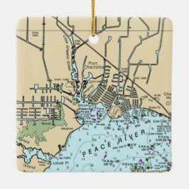 Port Charlotte Chart Keramisch Ornament