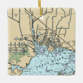 Port Charlotte Chart Keramisch Ornament (Voorkant)