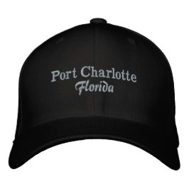 Port Charlotte Florida geborduurd honkbalhoed Geborduurde Pet