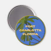 Port Charlotte Florida koelkast magnet (Voorkant / Achterkant)