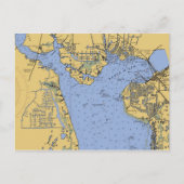 Port Charlotte, Florida Nautical Chart Briefkaart (Voorkant)