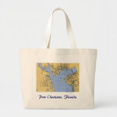 Port Charlotte, Florida Nautical Chart Canvas tas (Voorkant)