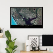 Port Charlotte Florida Satellite Poster Map (Thuiskantoor)