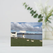 Port Charlotte Lighthouse, eiland Islay, Schotland Briefkaart (Staand voorkant)