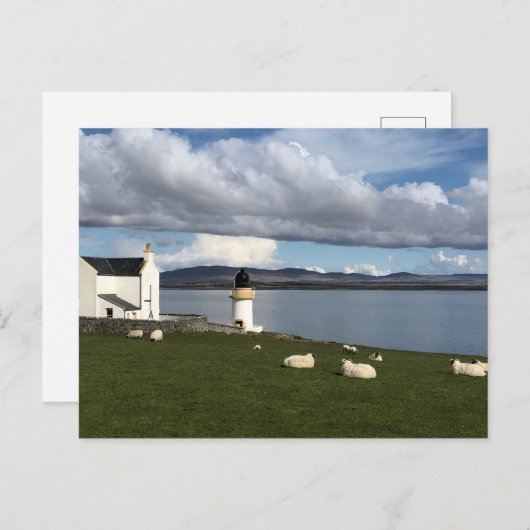 Port Charlotte Lighthouse, eiland Islay, Schotland Briefkaart (Voorkant / Achterkant)