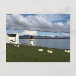 Port Charlotte-vuurtoren, eiland Islay, Schotland Briefkaart