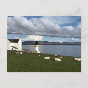 Port Charlotte-vuurtoren, eiland Islay, Schotland Briefkaart