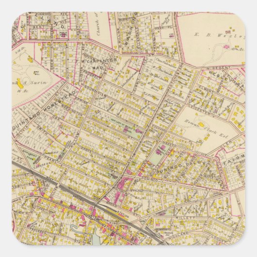 Port Chester, New York Vierkante Sticker (Voorkant)