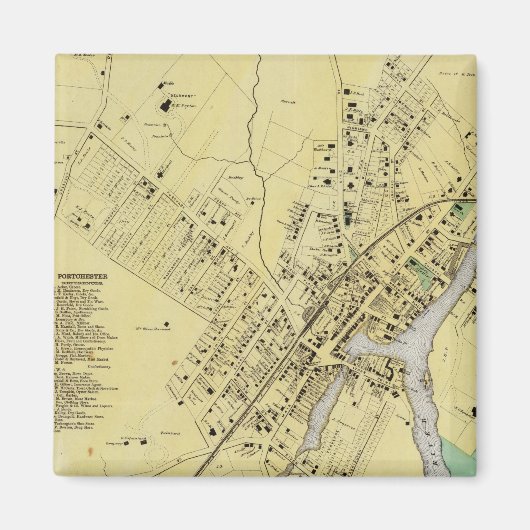 Port Chester, NY Magneet (Voorkant)