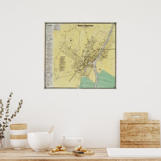 Port Chester, NY Poster (Keuken)