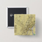 Port Chester, NY Vierkante Button 5,1 Cm (Voorkant /achterkant)