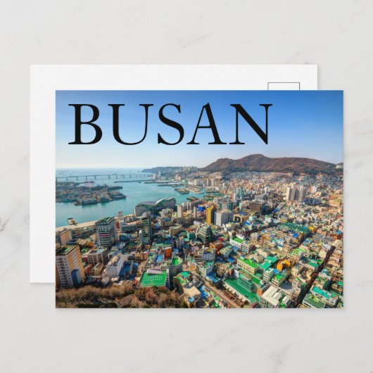 Port City Busan | Zuid-Korea Briefkaart (Voorkant / Achterkant)