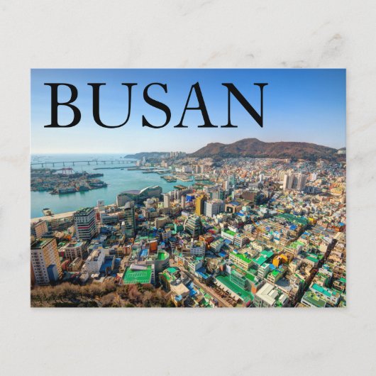 Port City Busan | Zuid-Korea Briefkaart (Voorkant)