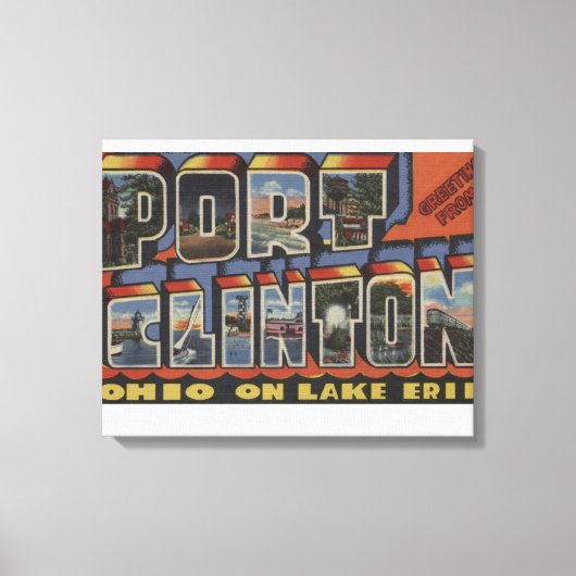 Port Clinton, Ohio - Lake Erie Canvas Afdruk (Voorkant)